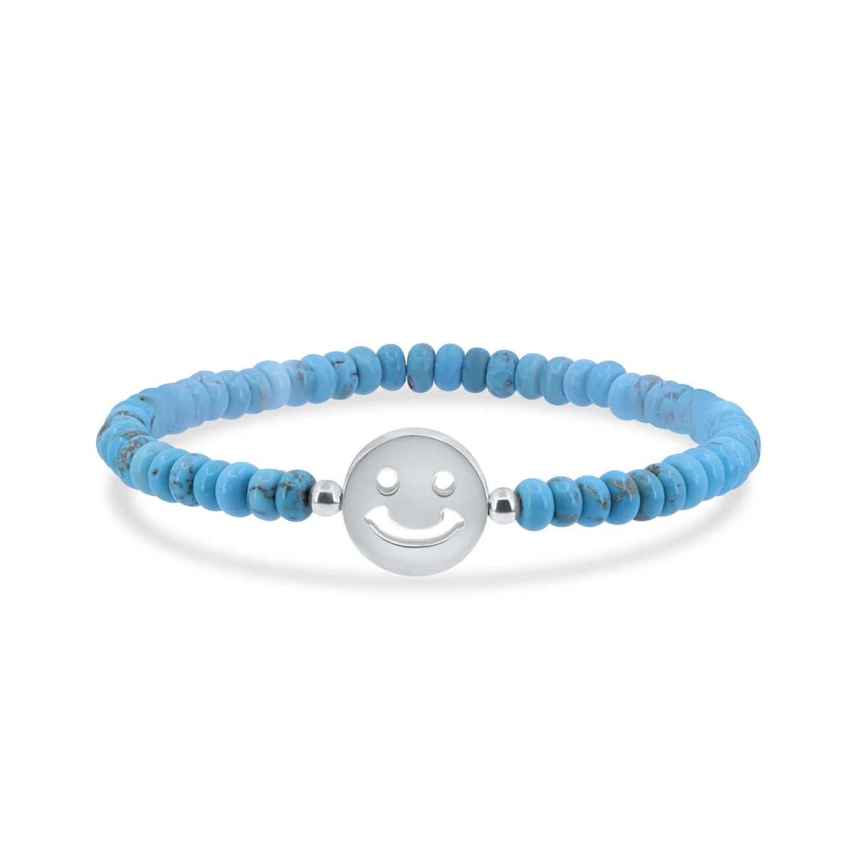 Bratara din Argint Alb de 925  de culoare BLEU