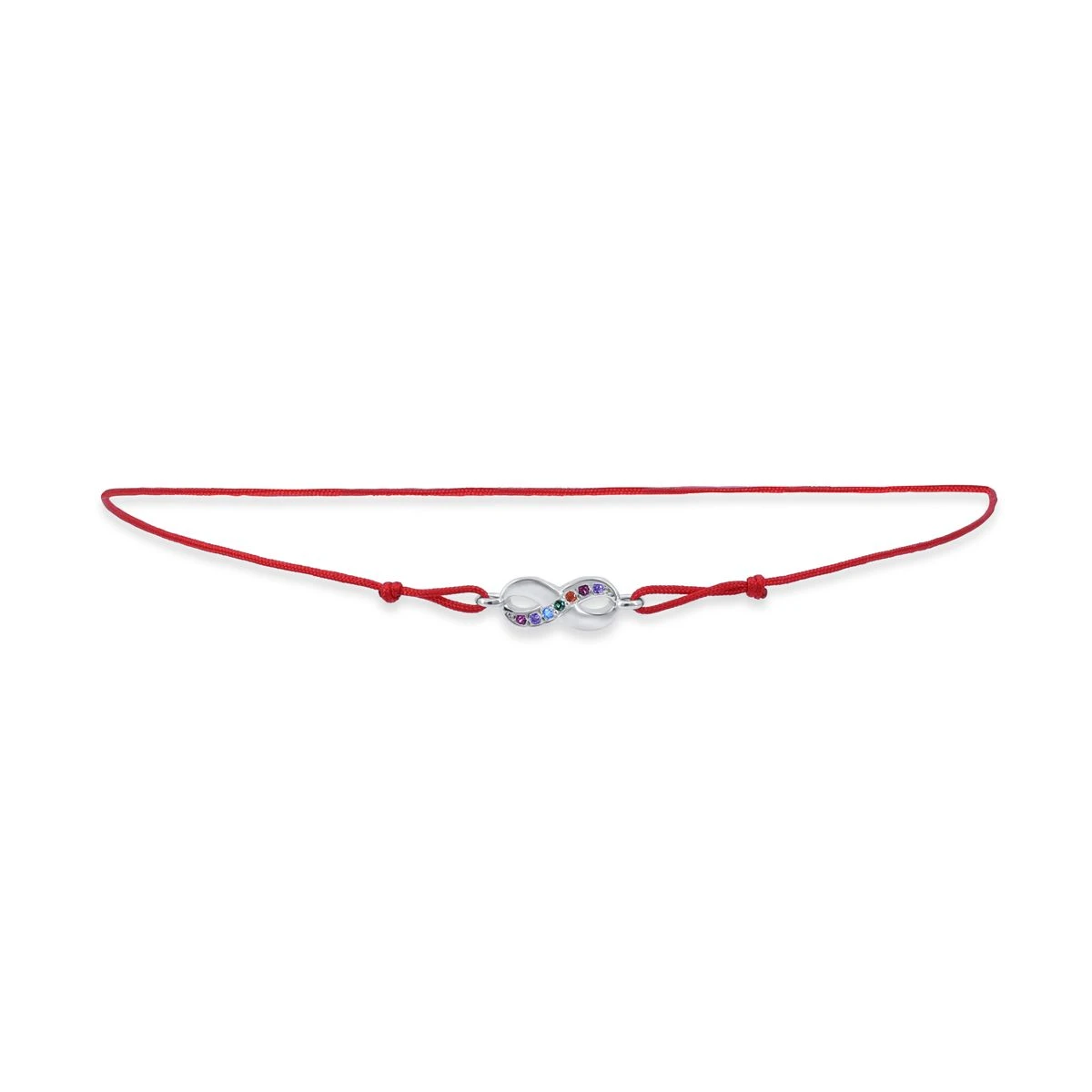 Bratara din Argint Alb de 925 cu piatra Zirconia artificial de culoare MULTICOLOR