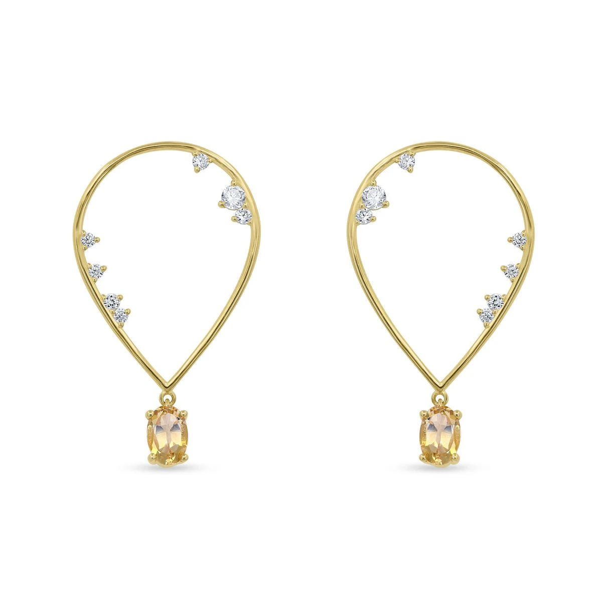 Pandantiv din Argint Galben de 925 cu piatra Zirconia artificial