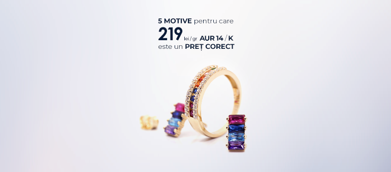 5 motive pentru care 219 lei / gramul de aur de 14K este un preț fantastic
